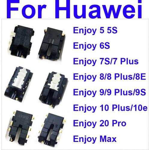 Audio Jack Flex Cable For Huawei Enjoy 5 5S 6S 7 7S 8 8E 9 9S 10 10e 20 Max Plus Pro Headphone Earphone Port Flex Ribbon Parts