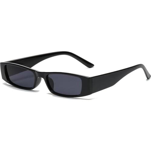 New women personality retro small frame square sunglasses trendy fashion PC sunglasses men street driving glasses