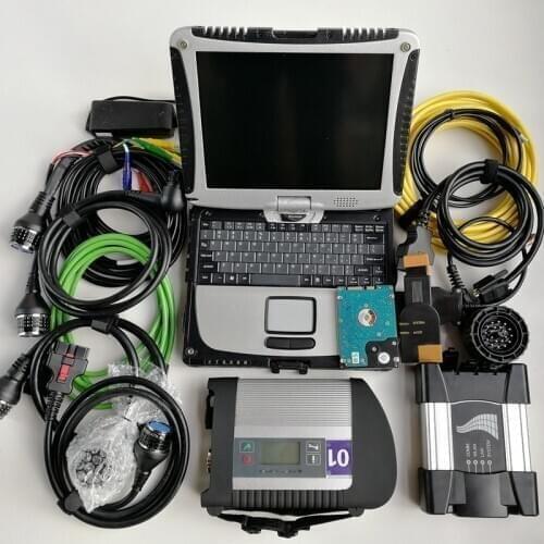 Super MB Star C4 V12.2020 and Icom Next for Software in 1TB SSD on Used Laptop CF-19 Ready to use for Auto Diagnosis Tools