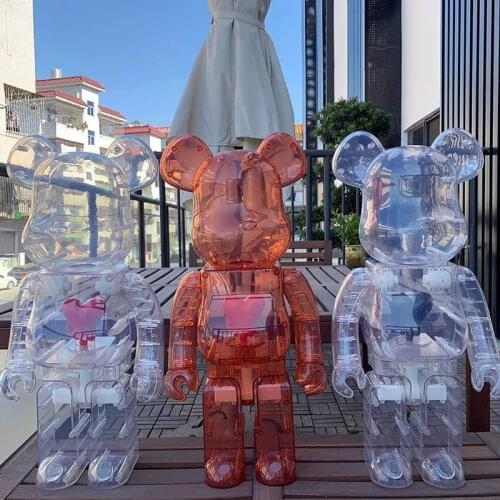 Bape Bear 400%bearbrick2g Luminous Violent Bear Hand-made Jewelry Tide Brand Doll Lighting Block Bear Birthday Gift