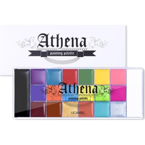 UCANBE 20 Colors Face Body Painting Oil Tattoo Painting For Art Halloween Party Makeup Fancy Dress Makeup Palette Safe For Kids