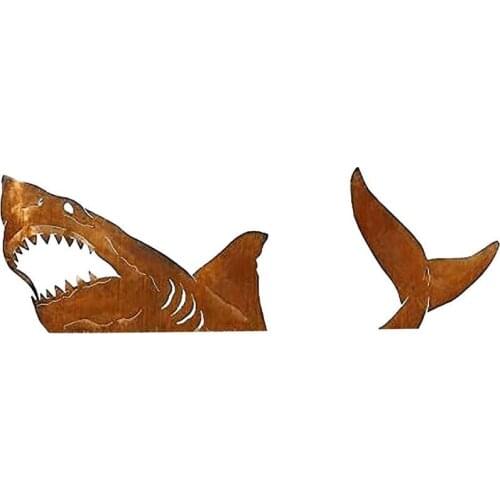 Decoracion jardin Shark Ornaments Handmade Yard Art For Outdoor Backyard Lawn Decoration S Animal DIY Sculptures Tuin Decoratie