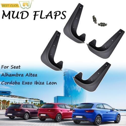 Universal Mud Flaps Mudflaps Splash Guards Mudguards For Seat Alhambra Altea Cordoba Exeo Ibiza Leon Toledo Mii Arona FR ST