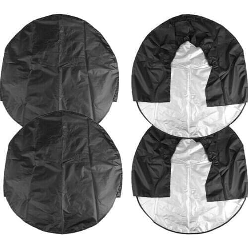 Waterproof Tire Covers Set of Four Wheel & Tyre RV Trailer Camper Sun Protector 32 Inch