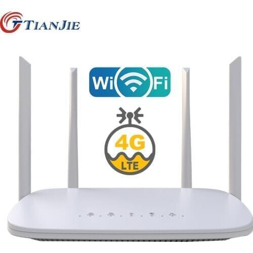 TIANJIE LC116 4G LTE Router wifi modem 4G 4 RJ45 Ports Quad external antennas unlocked GSM UMTS FDD TDD with sim card slot