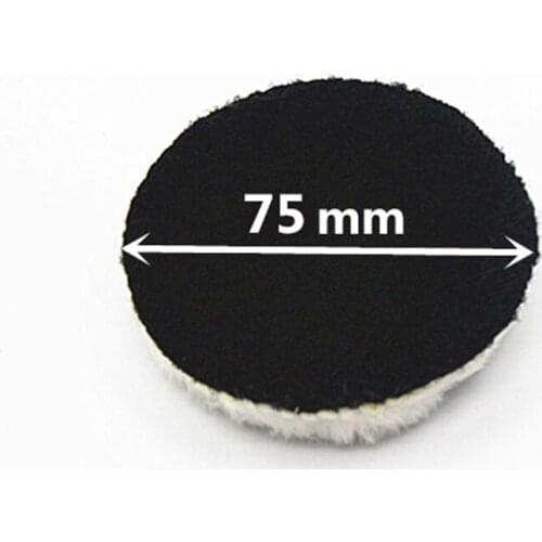 10pcs 3inch 75mm Car Polishing Pad Waxing Wool Polisher Bonnet For Rotary Tool