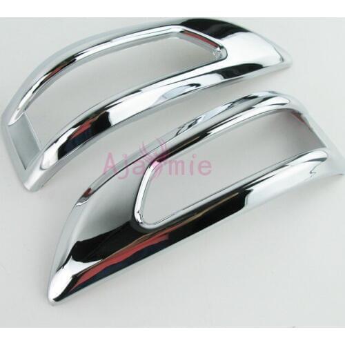 2012-2015 Door Mirror Trim Cover ABS 2 pcs Chrome Detector Car Styling For Toyota Fortuner SW4 Accessories