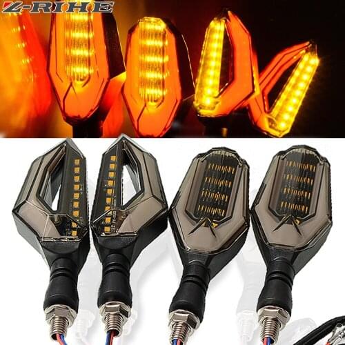 2PCS LED Motorcycle Turn Signal Lights 12V Super Bright Indicator Moto Clignotant Blinker Daytime Running Light Lamp