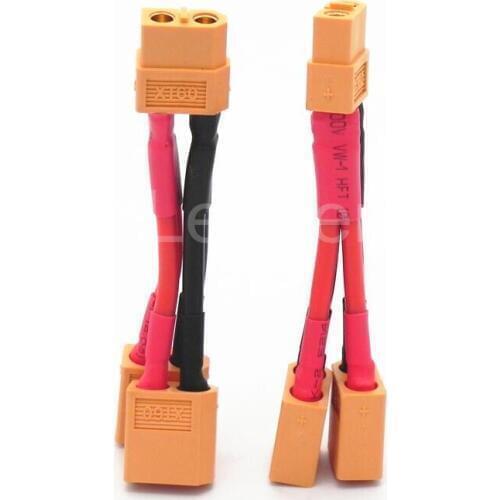 20pcs XT90 Parallel Battery Connector Cable Dual Extension Y Splitter RC