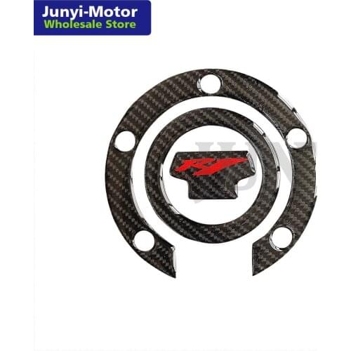 3D Carbon Fiber Tank Gas Cap Pad Filler Cover Sticker Decals For YAMAHA YZF-R1 1998-2019 2003 2004 2005 2006 2007 2008 2009