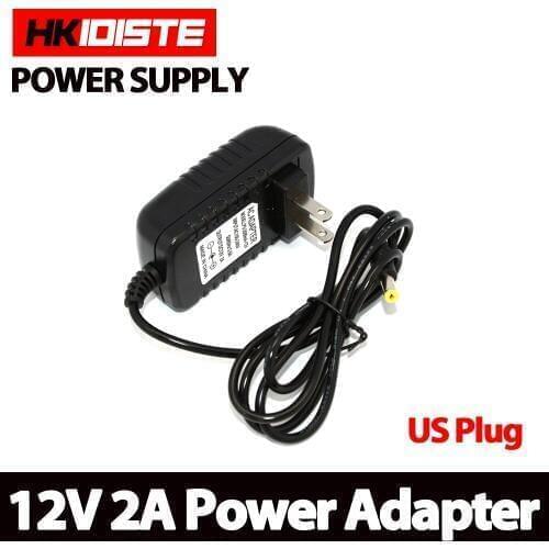 HKIXDISTE 12V 2A LED power adapter US plug 5.5*2.5 LED Power Supply Adapter EU plug drive for 5050 3528 LED Strip