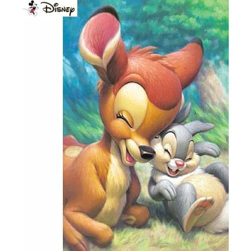 Disney 5D Diamond "Cartoon Fawn Bambi"Diamond Embroidery Full Round/ Square Diy Diamond Painting Cross Stitch Home Decor A03740
