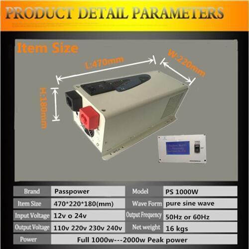 Off grid inverter 1000w low frequency inverter pure sine wave 24v to 240v