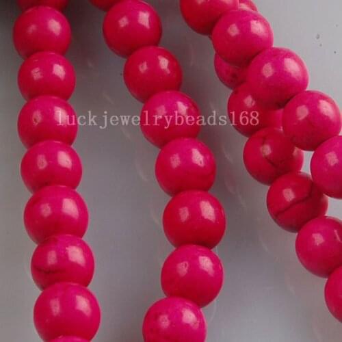 Free shipping 8mm Howlite Howlite Round Beads Strand 15.5" FG5575