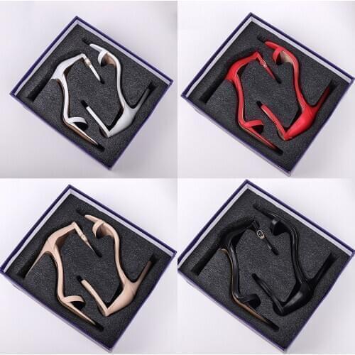 2019 New Wild Summer High Heel Sandals In The Stiletto Sexy Word Buckle Sexy Shoes For Luxury Party Women 33-43