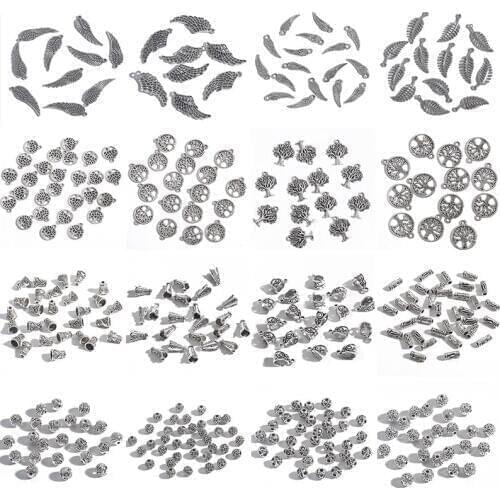 22 Style Alloy Beads Metal Beads Loose Beads Bracelet For European Pendant Fit Pandora DIY Jewelry Making