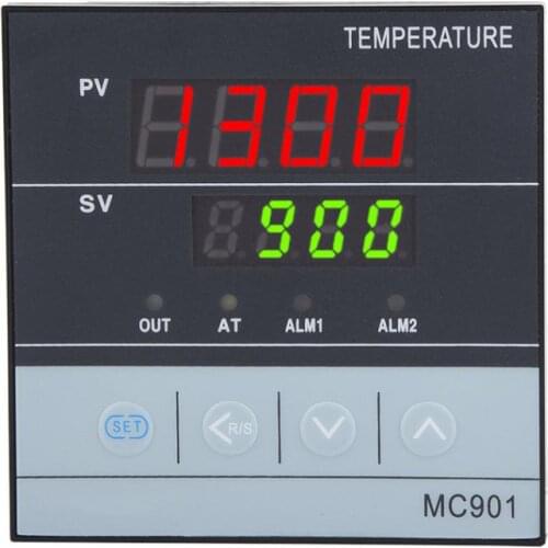 MC901 Digital Waterproof PID Temperature Controller K Type PT100 Sensor Input Relay SSR Output
