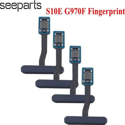 For Samsung Galaxy S10e G970 G970F Touch ID Fingerprint Sensor Home Menu Button Flex Cable Ribbon Button Replacement Parts