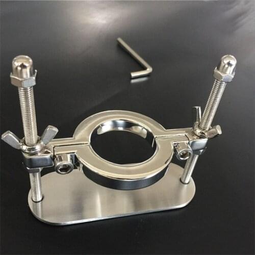 Stainless steel scrotum extrusion clip Chastity device scrotum stimulate Binding stretcher adult erotic sex toys for man BDSM