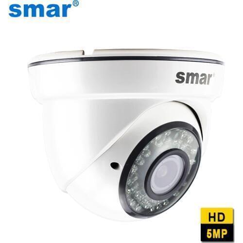 Smar H.265 Super 5MP 2592*1944 IP Camera Surveillance Video Dome Camera 2.8-12mm Manual Zoom Lens 4MP 3MP 2MP IP Camera CCTV