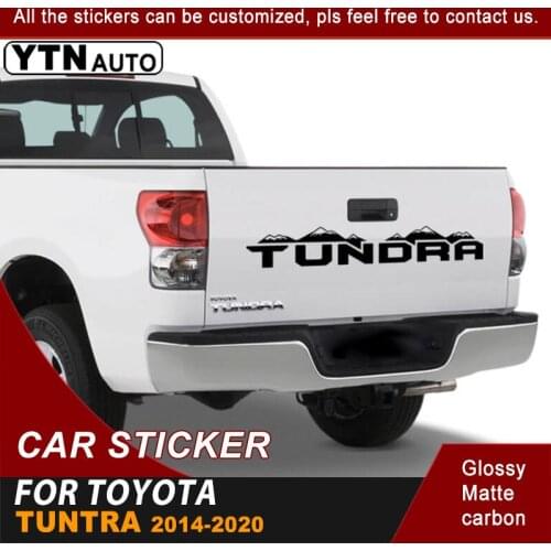 Custom Car Decal Fit For Toyota Tundra 2014 2015 2016 2017 2018 2019 2020 Mountain Racing Back Door Graphic Vinyl Car Sticker
