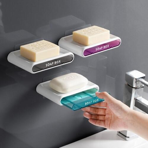 CreativeBathroom Accessories Wall Hangingd Soap Dish With Drain tank For Shower Organizer