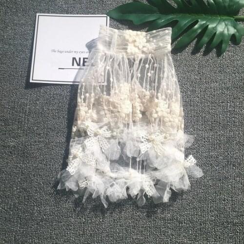 Lace Dog Shirt Summer Dog Clothes Costume Puppy Yorkshire Cat Pomeranian Poodle Bichon Schnauzer Pug French Bulldog Clothing