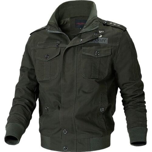 Autumn Winter Military Jacket Men Windbreaker Bomber Jacket Coats Mens Multi-pocket Cargo Jackets Male Outwear Mens Clothing