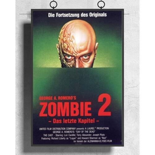 L204 DAY OF THE DEAD Movie Horror Zombie 2 George Romero Silk Fabric Poster Art Decor Indoor Painting Gift