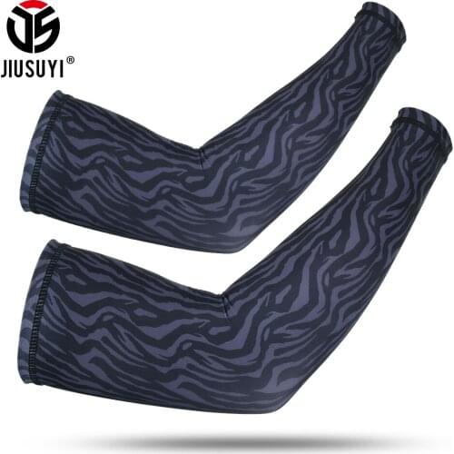 Summer Ice Silk Arm Sleeves UV Protection Cooling Quick Dry Arm Warmers Fishing Running Cycling Sunscreen Cover Cuff Men Women