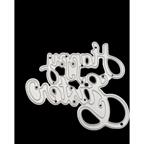 Metal Happy Easter paper die cutting dies for Scrapbooking/DIY Easter wedding Halloween Easter card