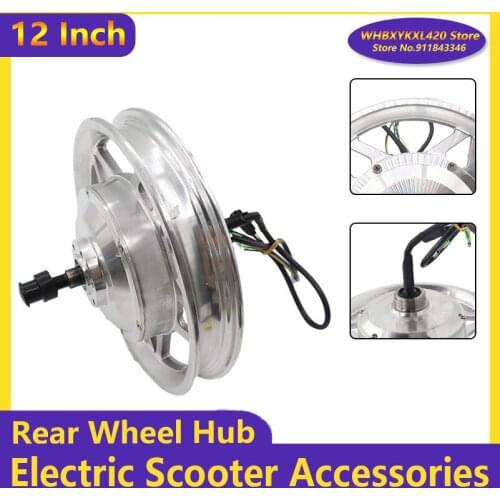 24V 36V 350W 500W 12 Inch Rear Wheel Hub Motor for KUGOO ES3 Electric Scooter Tires Electric Motor Accessories Parts