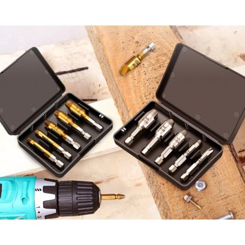 Professional High-quality 5pcs Hex Screw Easy Out Drill Bit Set Mintiml Screw Accessaries Tool Parts