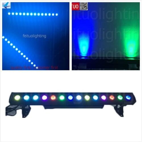 E-4pcs IP65 Dot Pixel Led Wall Washer 14x30w RGB 3in1 Tricolor Cob Led Bar Wall Washer Light