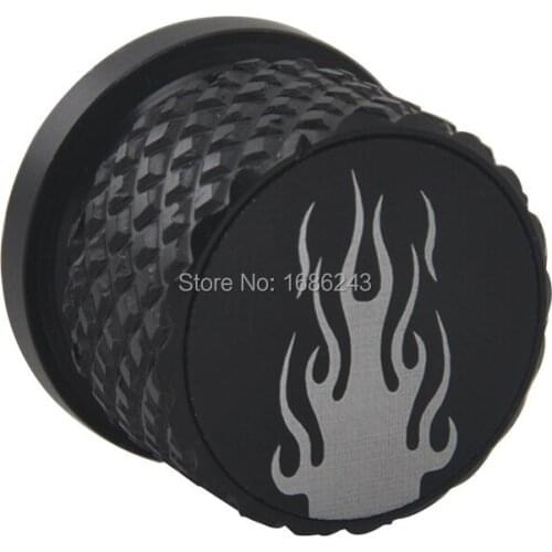 New Universal Motor 1/4" 6mm Flame Fire Rear Seat Bolt Polished Knurled Fits for Harley