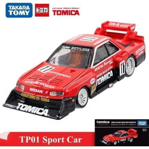 Original Tomy Mini TP01 Racing Sport Car Model Alloy Collection Vehicle Diecast Metal Hot Car Toys for Children Boys 123767