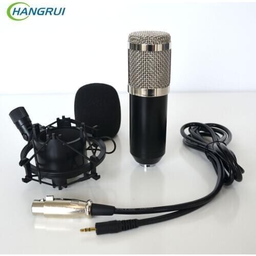 HANGRUI BM800 Professional Condenser Microphone Studio Condenser Sound Recording Microphone For Computer Karaoke KTV YouTube Mic