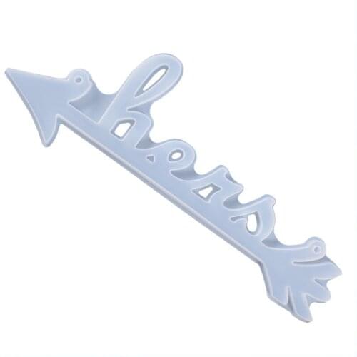 DIY Crystal Epoxy Mold, Jewelry Listing Hers-She Arrowtag Silicone Mold