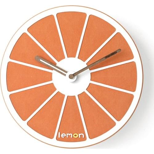 Modern Creative Wall Clock Cute Silent Simple Round Kids Nordic Wall Clock Art Home Yellow Orologio Parete Home Decor DE50WC