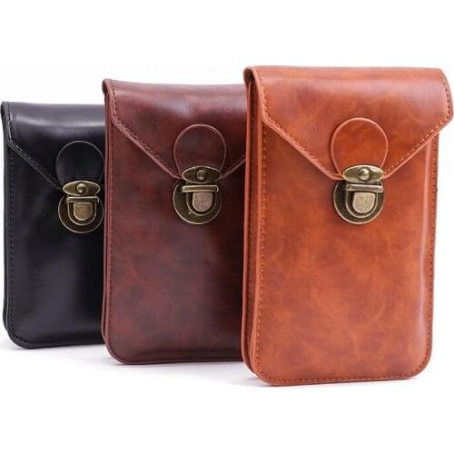 Steampunk Smartphone Holster With Clasp Medieval Viking Hip Pouch Leather Phone Bag Antique Belt Accessory Wallet For Men Women