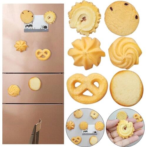 Diy Mobile Phone Decoration Cute Cookies Refrigerator Magnet Patch Resin Simulation Food To Play Keychain Earrings Accessories