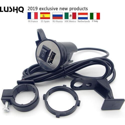 Usb moto charger motorcycle cargador for Phone For bmw r1200gs honda shadow vt 750 triumph bonneville yamaha fz16 accessories