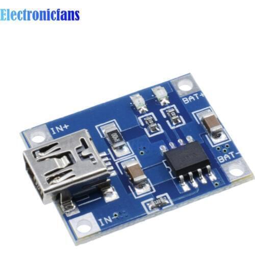 TP4056 Mini USB 5V 1A 18650 Lithium Battery Charger Board With Led Indicator Automatic Protection 4.5~5.5V