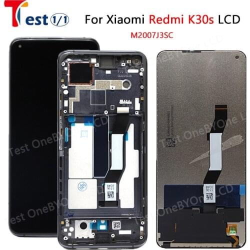 Original For Xiaomi Redmi K30s M2007J3SC LCD Display Touch Screen Digitizer with frame Assembly Replacement For Redmi k30s LCD
