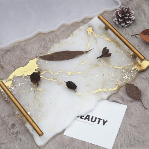 1PC Super Big Artist Mold Square Coaster Silicone Mold Large Fluid Coaster Resin Making Epoxy Resin Molds