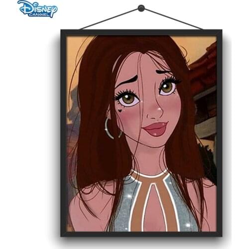 Disney 5D DIY Diamond Painting Imagination Princess Cartoon Anthropomorphic Round Diamond Embroidery Simple Home Decoratio