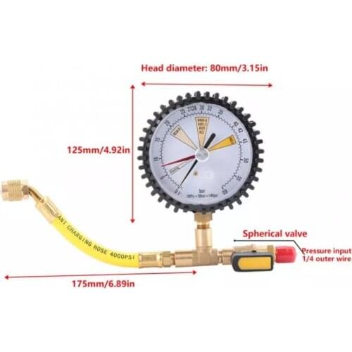 Nitrogen Pressure Maintaining Test Table Nitrogen Pressure Gauge of Central Air Conditioner Refrigerator