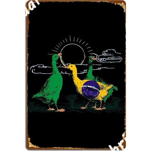 Brazil Geese Metal Sign Wall Decor Vintage Wall Pub Pub Garage Tin Sign Posters
