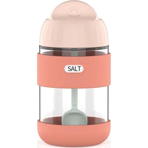 Household Glass Seasoning Bottle, Spoon And Cover Integrated Sealing Moisture-proof Seasoning Bottle, Kitchen Seasoning Jar