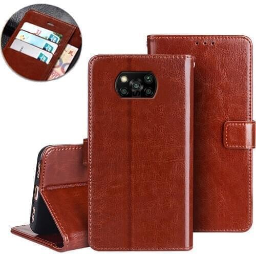 For Xiaomi Poco X3 NFC Case M2007J20CG POCO X2 Case Flip Leather Magnetic Wallet Cover Phone Coque on Carcasas Poco X3 NFC Funda